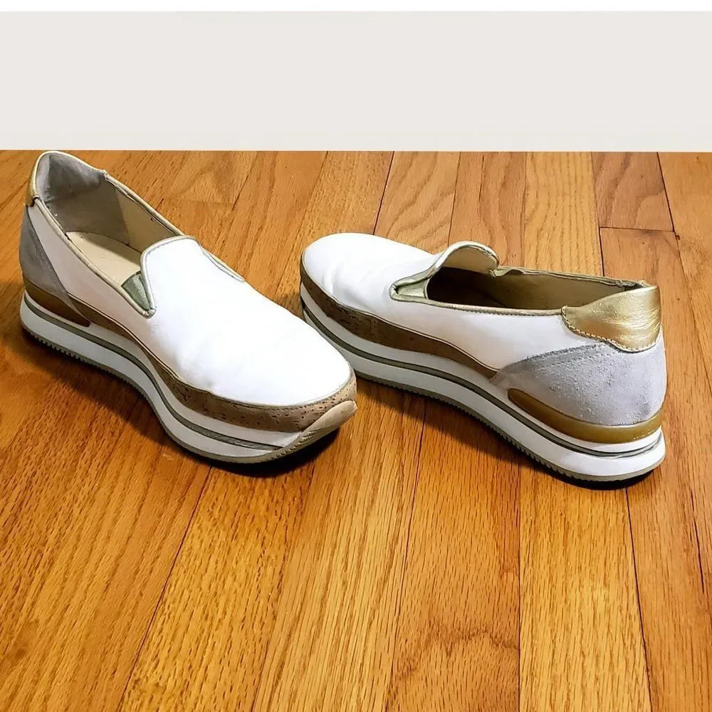 Hogan Gold Trim Sneakers - Picture 1 of 14